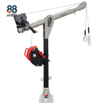 Modular-Davits-with-Floor-Mounting-Base